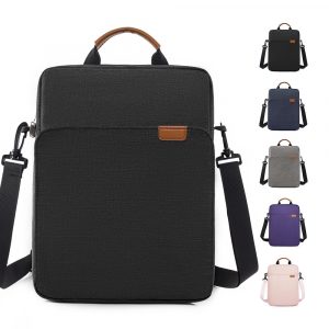 Bolsa para laptop de 13 polegadas bolsa de ombro à prova d'água e resistente ao desgaste unissex