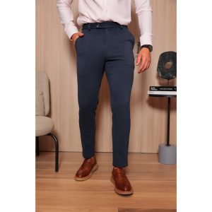 Calça Alfaiataria Masculina Malha Elastano Premium - Lycra - Estica - Não Amassa