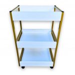 Carrinho Auxiliar para Salão de Beleza e Manicure Padrão Industrial