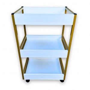 Carrinho Auxiliar para Salão de Beleza e Manicure Padrão Industrial