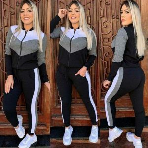 Conjunto Malha Crepe meia estação elegante colorido