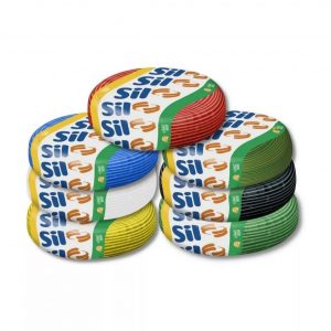 Fio Cabo Flexível Antichama SIL 1,5mm Rolo 100 Metros 750v Azul - Original Sil