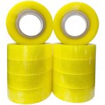 Fita Tipo Durex transparente Kit Com 10 Rolos de 500m Para Embalar Presente Fechar Caixa Resistente Barato Pronta Entrega