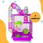 Gaiola Hamster Roedores Completa 3 Andares Savana Pet
