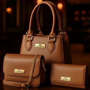 Kit 3 Peças Bolsa Feminina Media Elegante Atacado Revenda