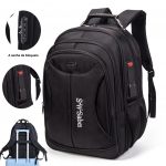Mochila masculina de grande capacidade moda mochila de dois ombros com porta USB