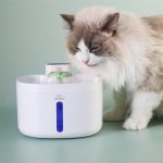 Newpet Sensor de detecção inteligente Fonte de água automática para gatos 2,6L Dispensador de água para gatos