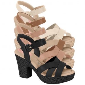 Sandalia Ortopedica Modare Ultraconforto Feminina Salto Alto