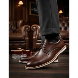 Sapato Casual Masculino Oxford Preto Marrom Sapatenis Social Confortável Casamento Festa Trabalho