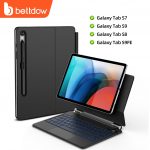 Teclado BETTDOW para Samsung Tab S6 S7-S9FE 11 polegadas Teclado magnético suspenso com suporte para tablet não incluso