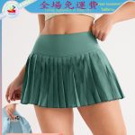 WSX lazer esportes bolso yoga Culottes Badminton esportes yoga saia verão tênis esportes saia curta Anti-corrida