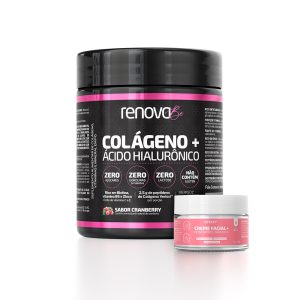 Kit Colágeno Hidrolisado Verisol com Ácido Hialurônico + 1 Creme Facial - Renova Be