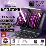 Galaxy Tablet Pc Mil PRO12 Android 14 512GB Memória 12GB Ram 11.6 Polegadas Tablet Pc Milli UNIF